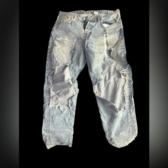 &denim Denim - Ripped boyfriend jeans